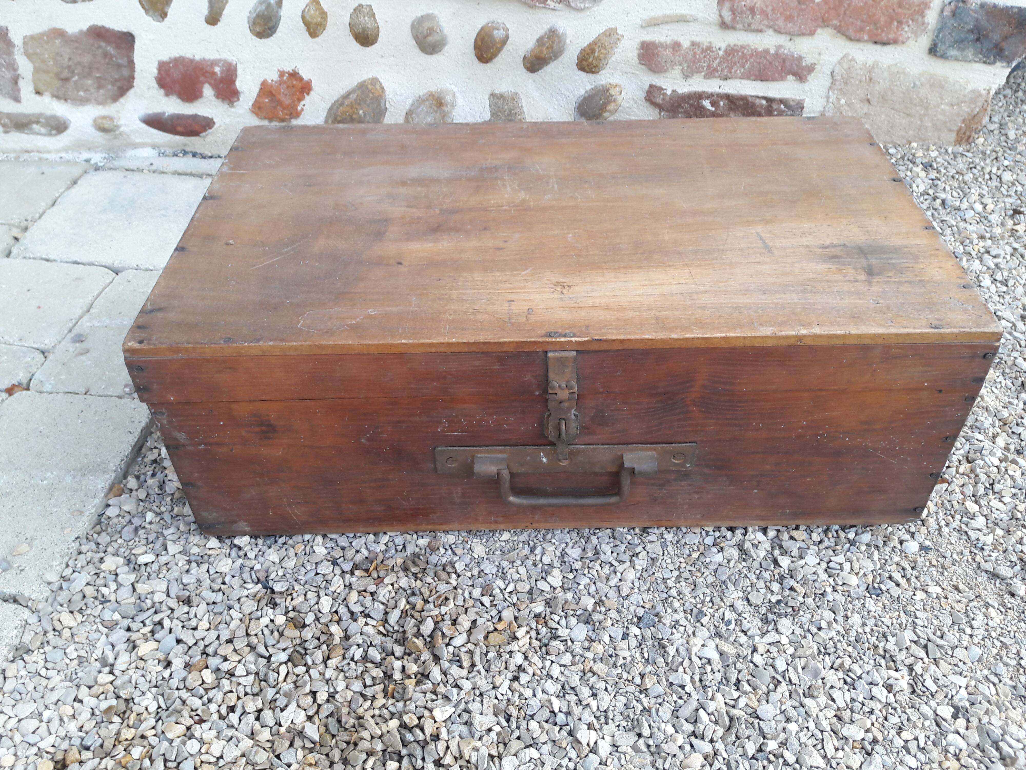 Wooden workshop chest