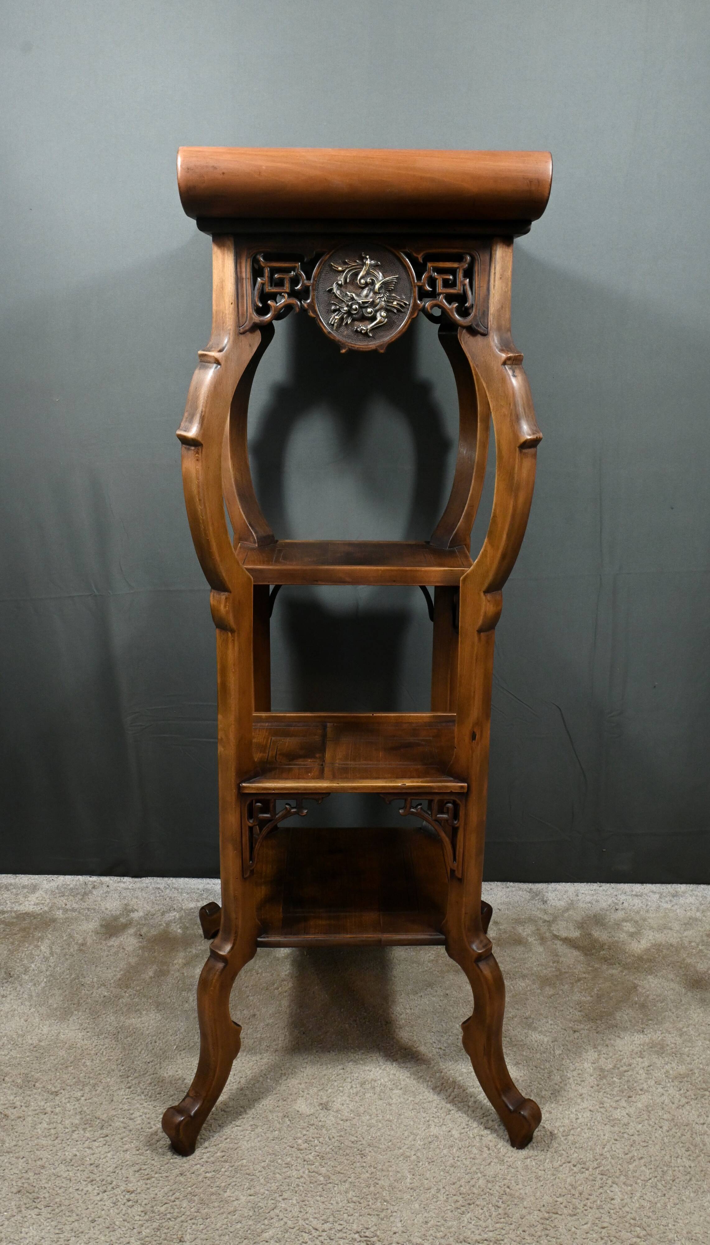 Large Asian Stool in the Viardot style – Late 19th century