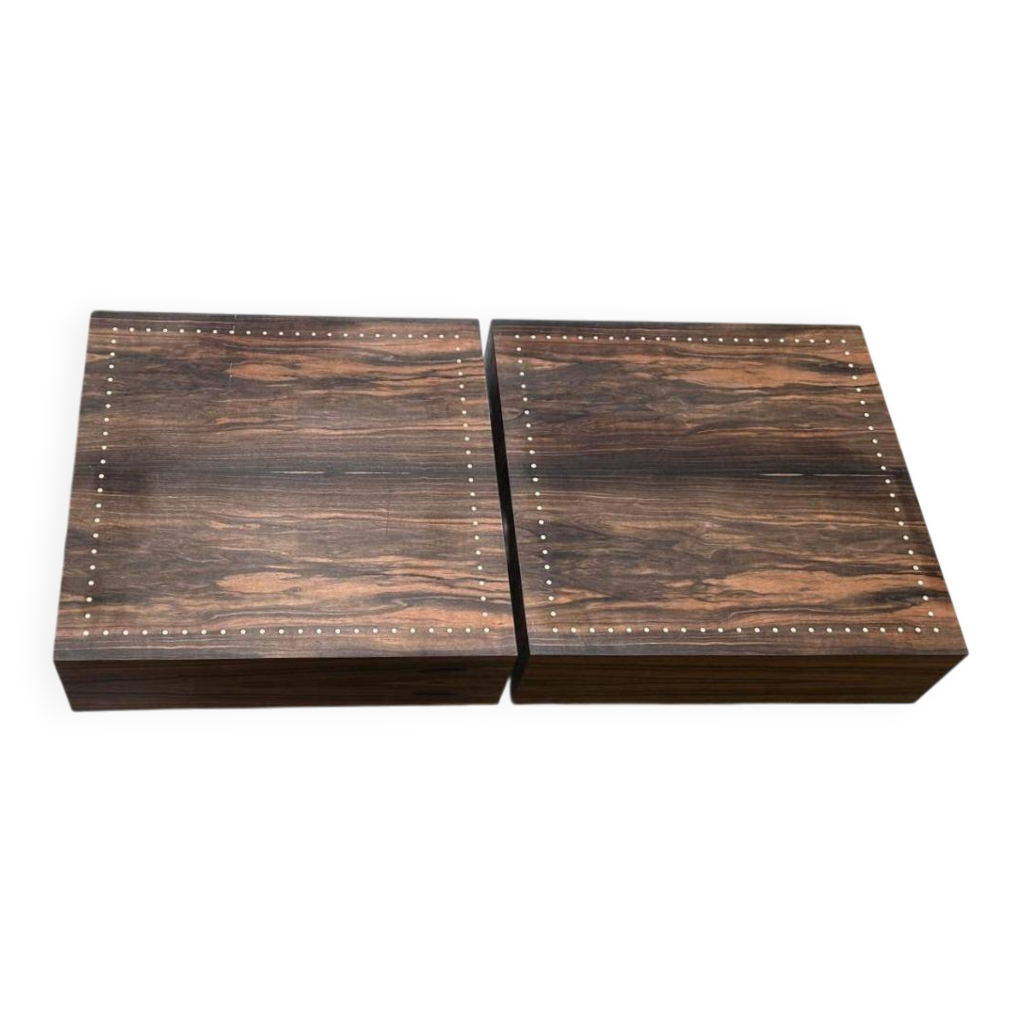 Side table in Macassar ebony