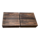 Side table in Macassar ebony