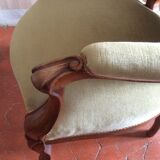 Almond green velvet convertible