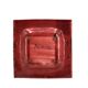 Georges Pelletier red and gold square ceramic pocket emptier, 1970s