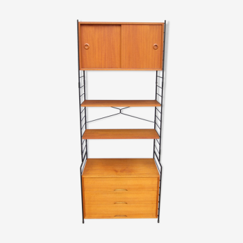 Étagère modulable scandinave en teck