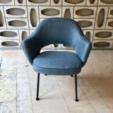 Conference armchair by Eero Saarinen for Knoll, reupholstered