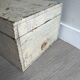 Old patinated wooden chest