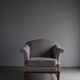 Gray boucle lounge chair | Sweden | 1940s