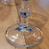 4 thick glass stemmed glasses