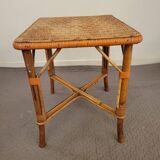 Petite table basse rotin