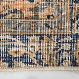 5x9 Navy Blue & Peach Oriental Persian Rug, 168x284Cm