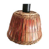 Two-tone wooden pendant lamp
