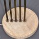 Goffredo Reggiani attributed. Floor lamp in brass and travertine. Italy 196
