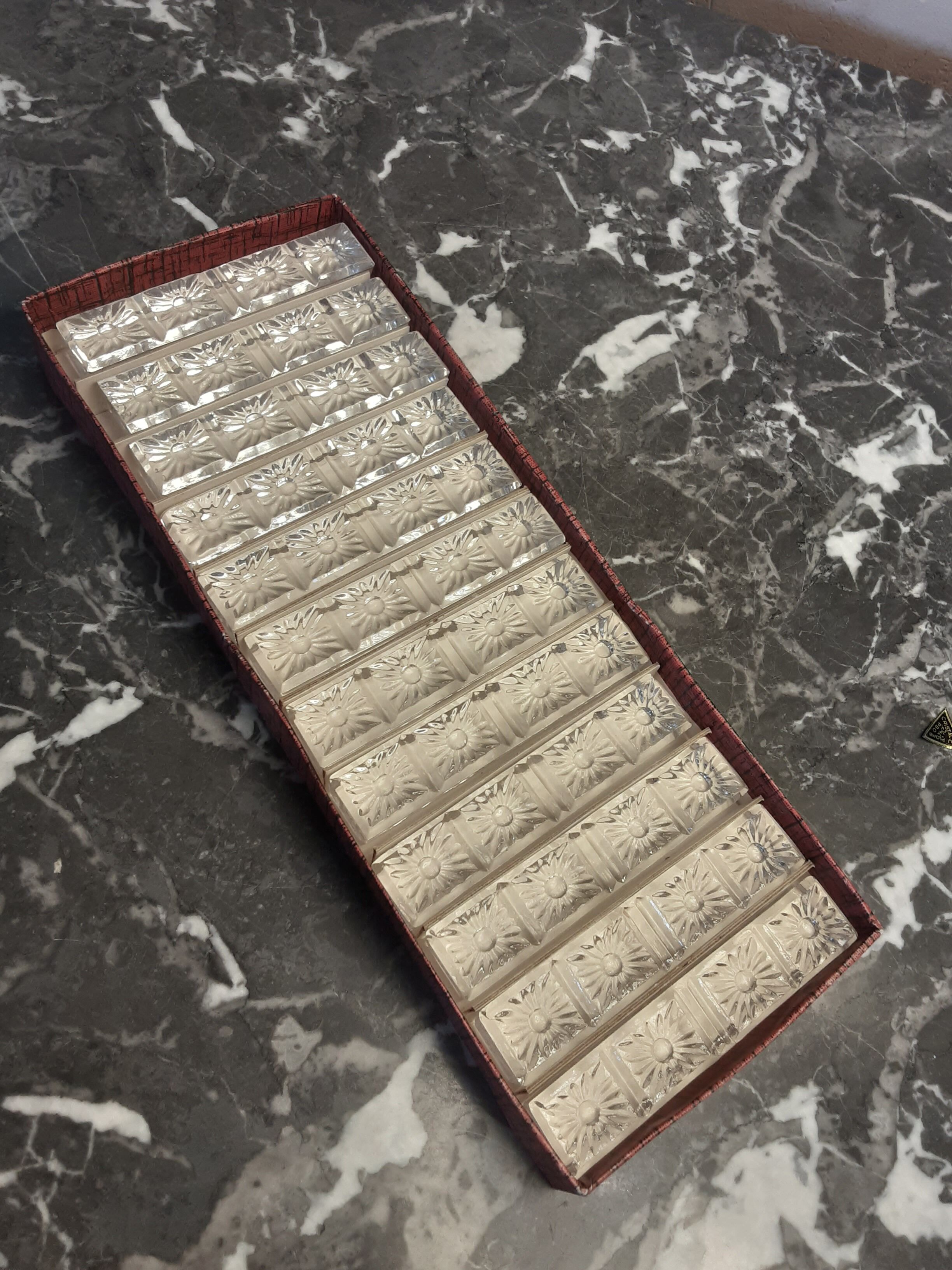 Crystal knife holder box - year 60