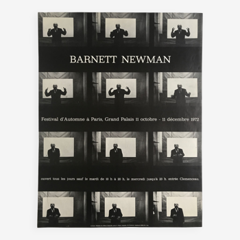 Affiche originale de Barnett Newman, 1972 par Roman Cieslewicz
