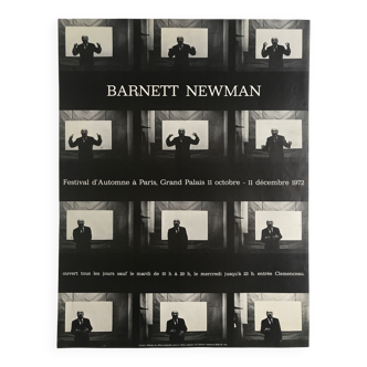 Original poster of Barnett Newman at the Autumn Festival, 1972 by Roman CIESLEWICZ