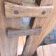 rare set of 6 brutalist chairs in solid oak house De PUYDT 1960 Belgium