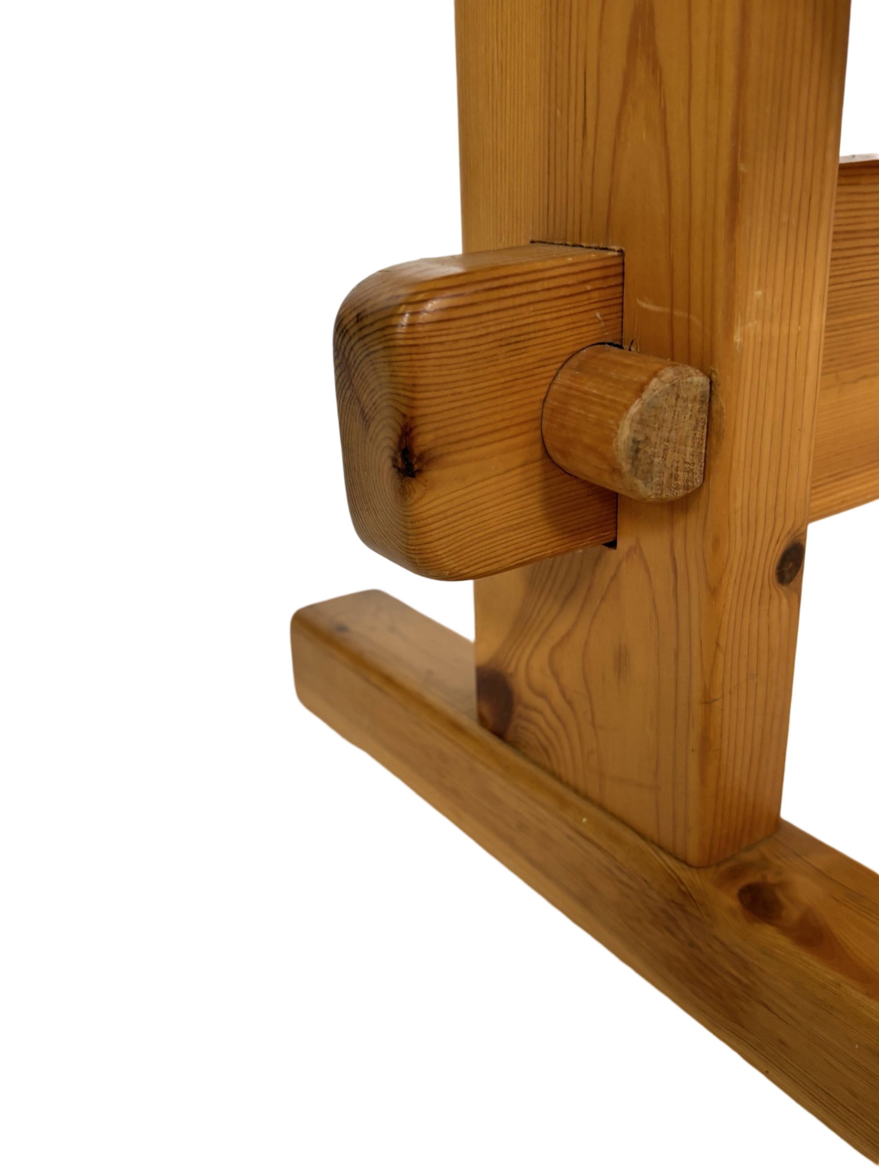 Vintage bedside table side table pinewood 70's design