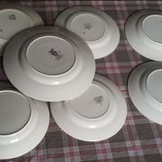 6 flat plates and one plat Badonviller Digoin Sarreguemines