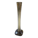 Amber glass flower holder