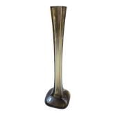 Soliflore verre ambré
