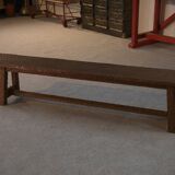 Brutalist pine bench 1960s