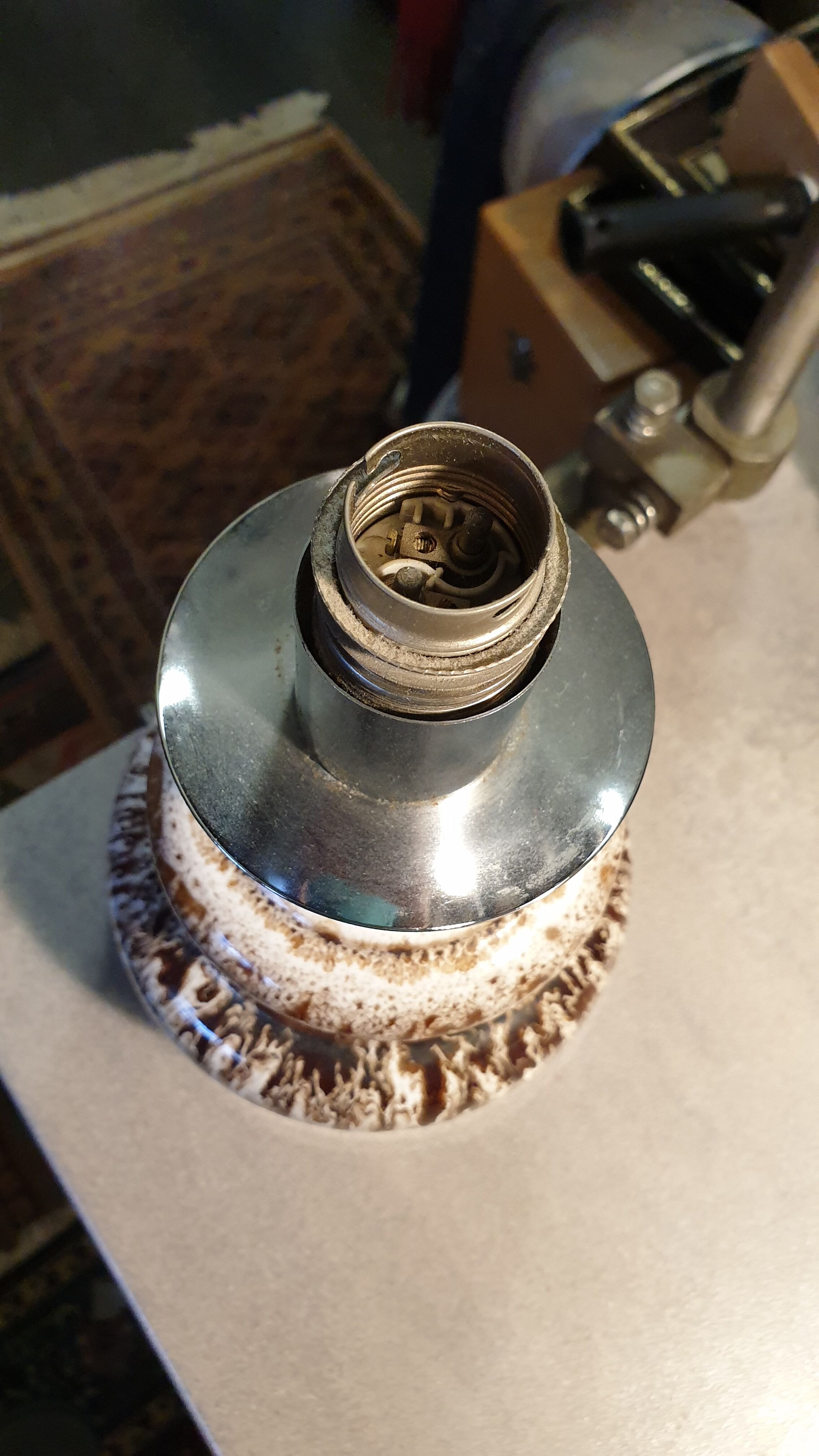 Seventies ceramic lamp