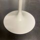 2x Eero Saarinen Tulip Stools black leather Knoll