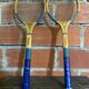 Pair of Vintage Tennis Rackets MAJESTIC Wood 1950s #D581