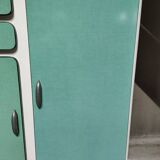 Green Formica cupboard or sideboard - 1960s