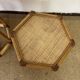 Pair of rattan bedside tables or end tables