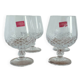4 verres à brandy cristal d arques