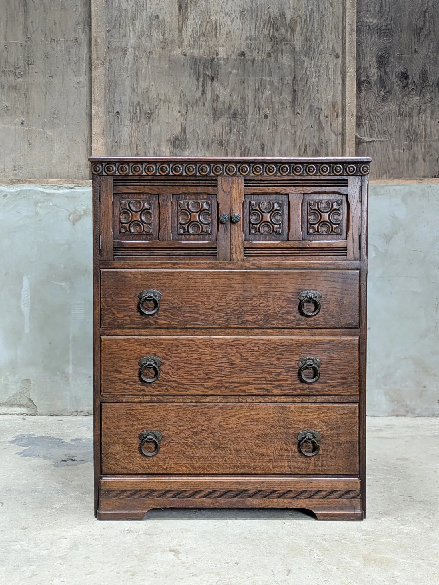 English high chest of drawers