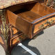 Commode tombeau Louis XV en marqueterie et marbre fin XIXe siècle