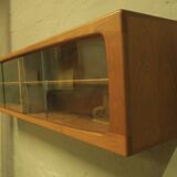 Extra long Danish floating sideboard in teak 200 cm, 1960s