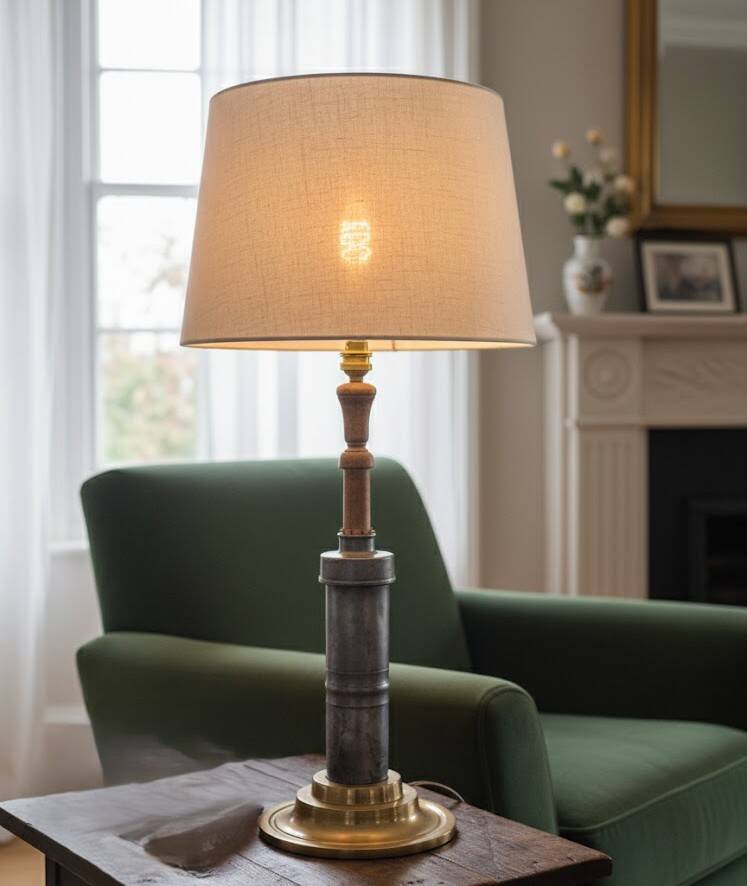 Set of 2 industrial & curiosity lamps – tin clysters