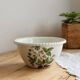 Vintage cache-pot in porcelain from Paris with a wild strawberry pattern.