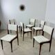 Set of 6 Italian design chairs Carlo de Carlo Cassina model 693 late 50s bouclette