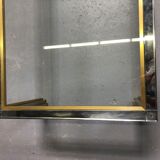 Coffee table chrome brass