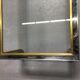 Coffee table chrome brass