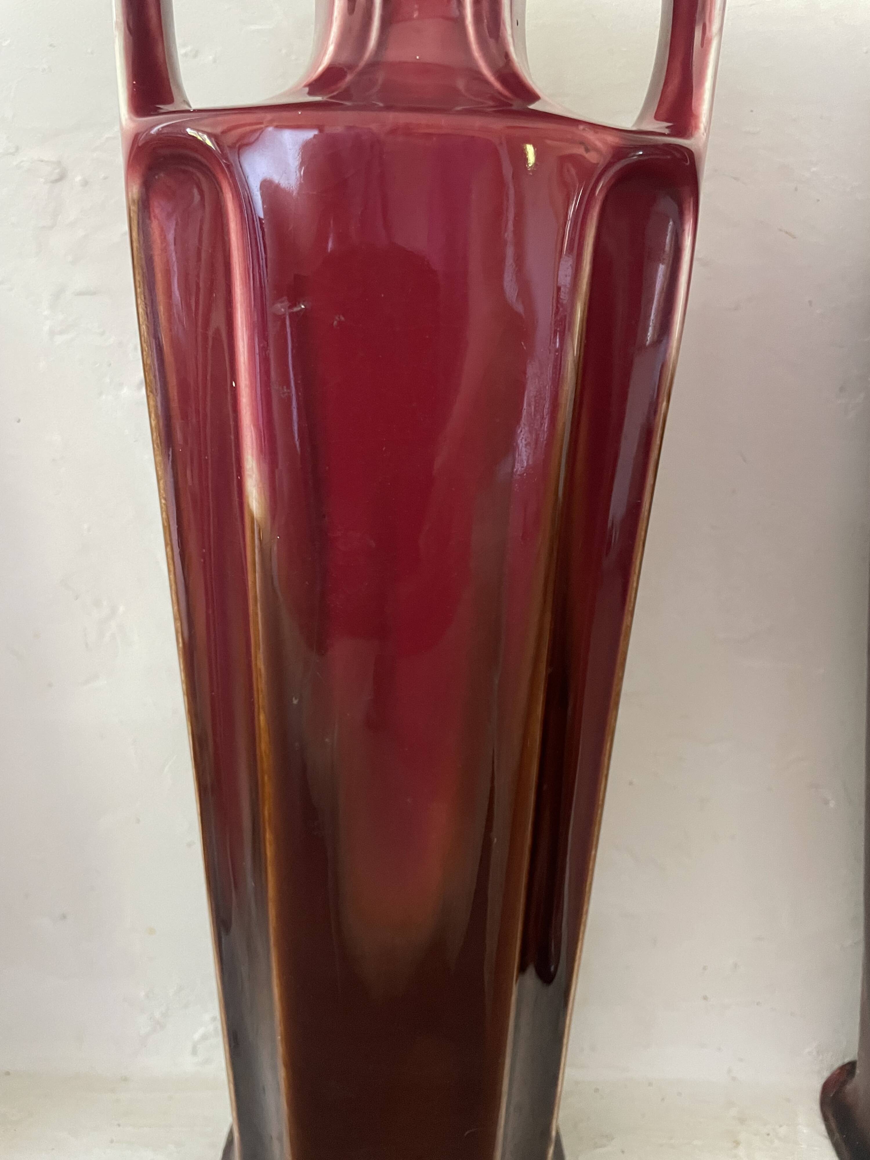 Pair of Orchies Art Deco vases