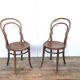 Pair of bistro chair number 14 fischel