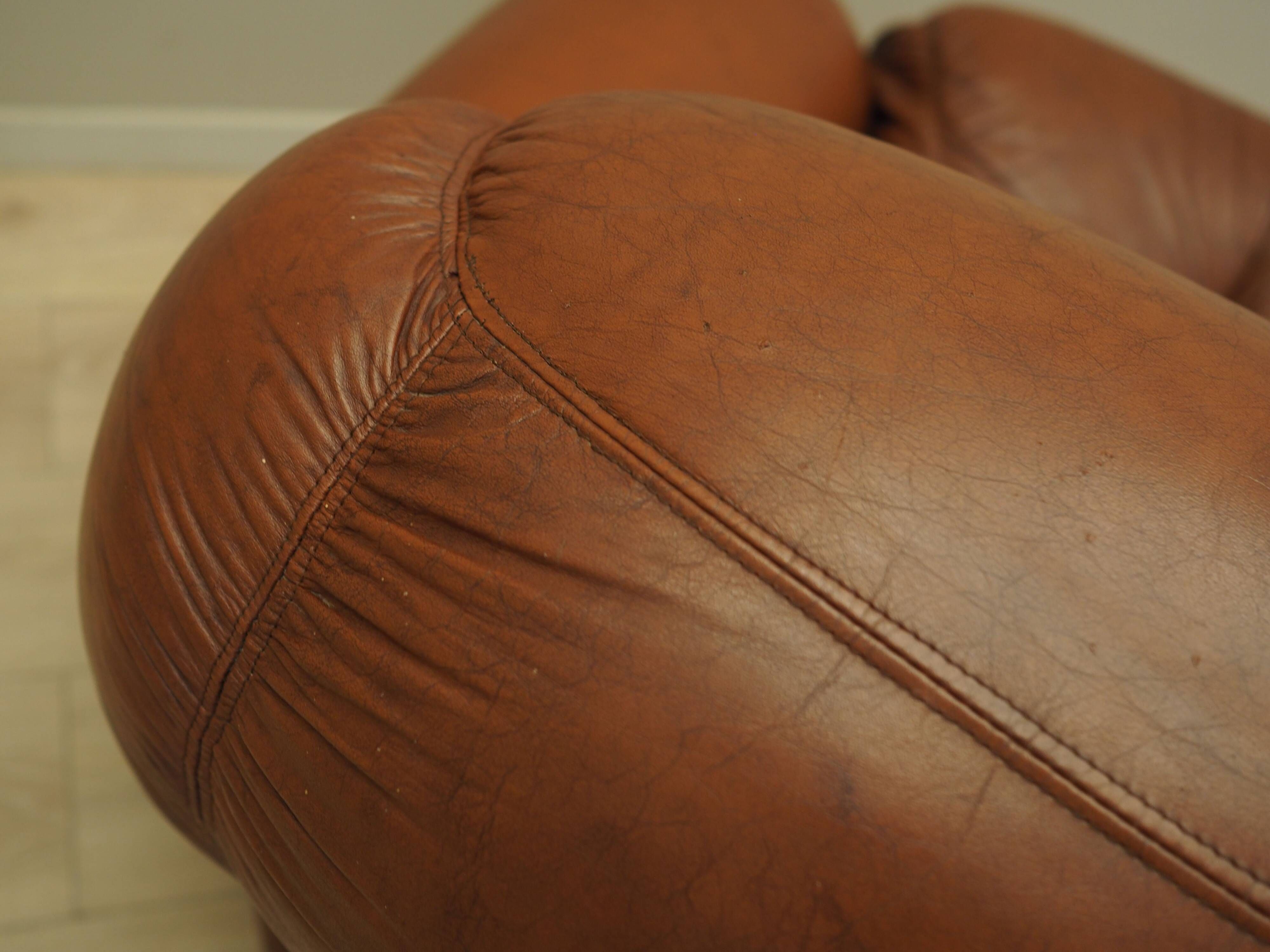 Brown armchair, Italian design, 1970s, production: Italy