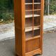 1960s Parisian Art Deco display case in solid oak