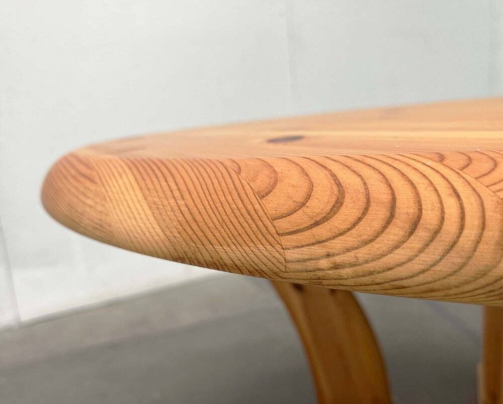 Vintage pine coffee table by Burchardt Nielsen, 1970s.