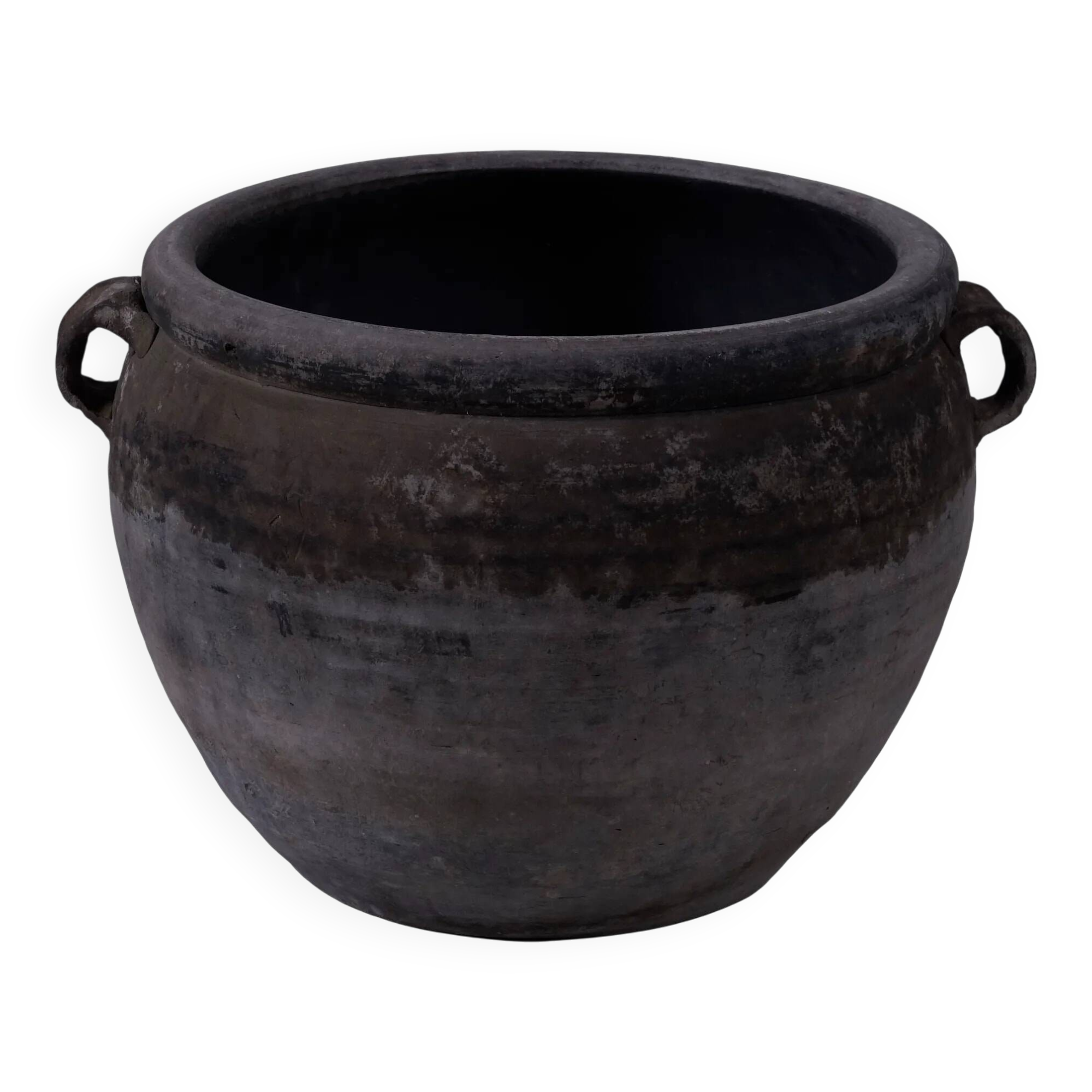 Yanan - Grey Chinese pottery with handles no. 2