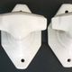 Set of 4 coat hooks, antique porcelain coat rack, art deco circa 1920