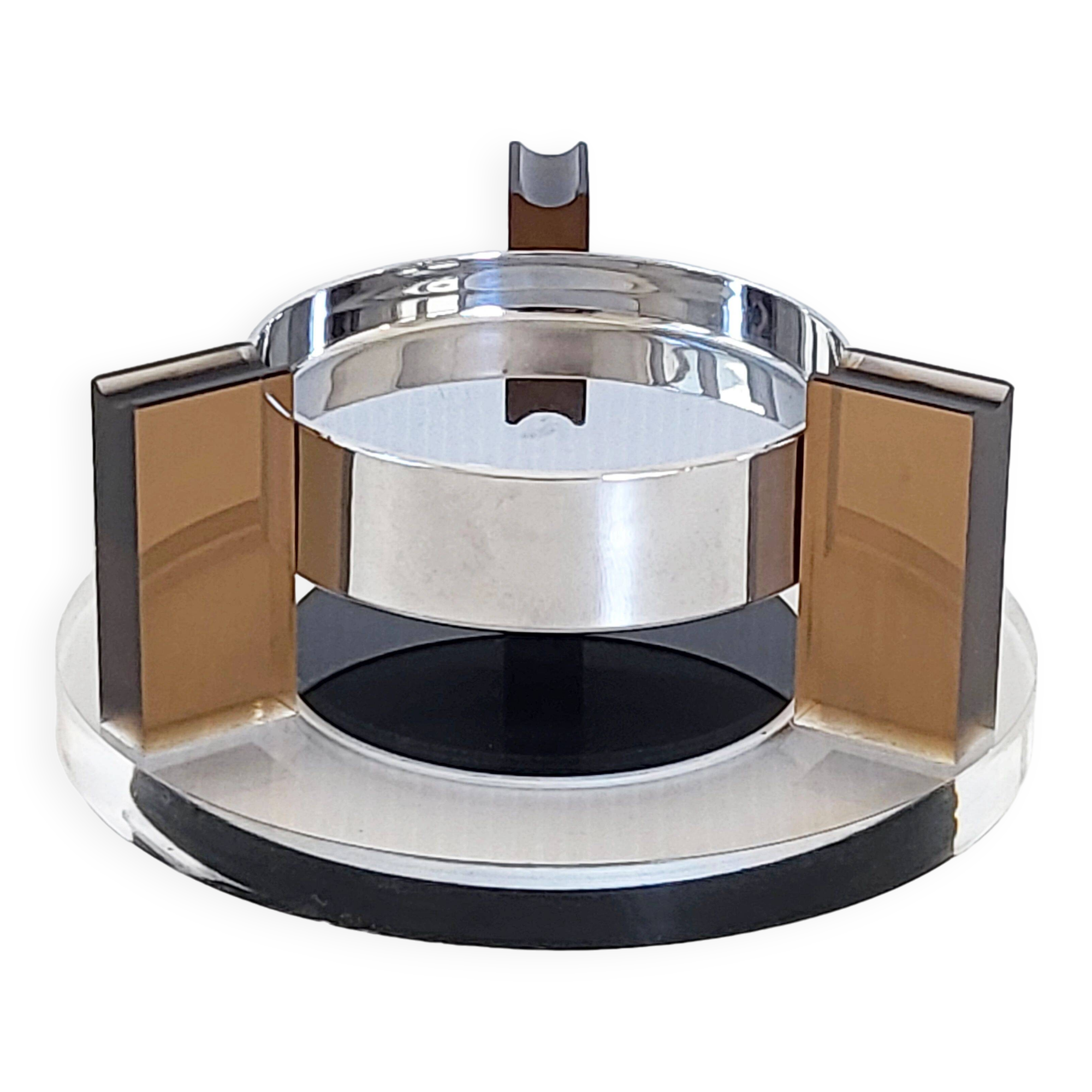 Vintage 1970s levitating magnetic ashtray