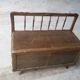 Small Oak Storage Bench - 20th Century