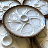 Vintage oyster plates from Salins France