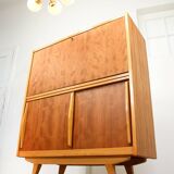 Mid-Century Modern Scandinavian Wooden Bar Cabinet, 1950s