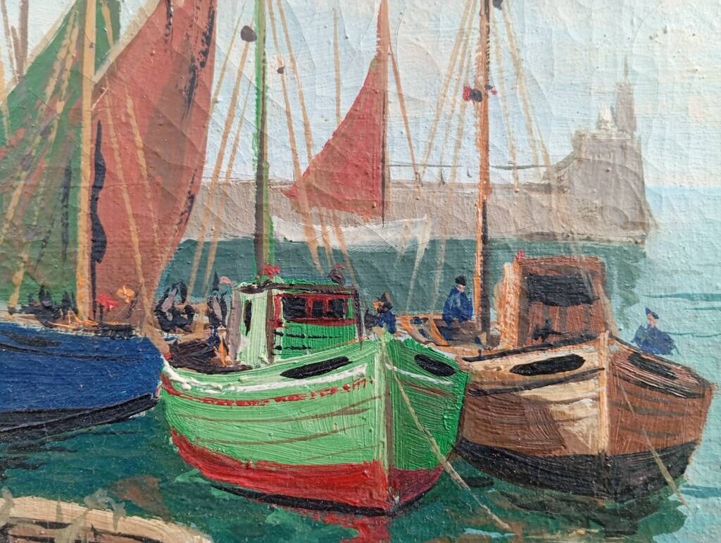 Marine oil on canvas André Labarde